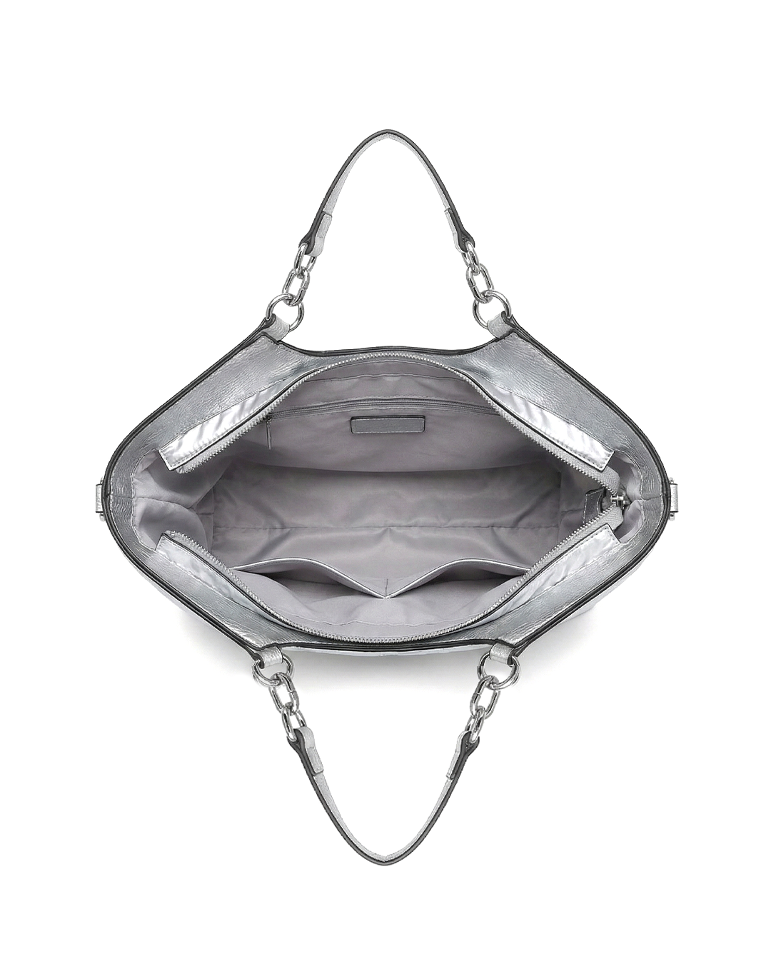 City Girls Futurist puffer Metallic Tote