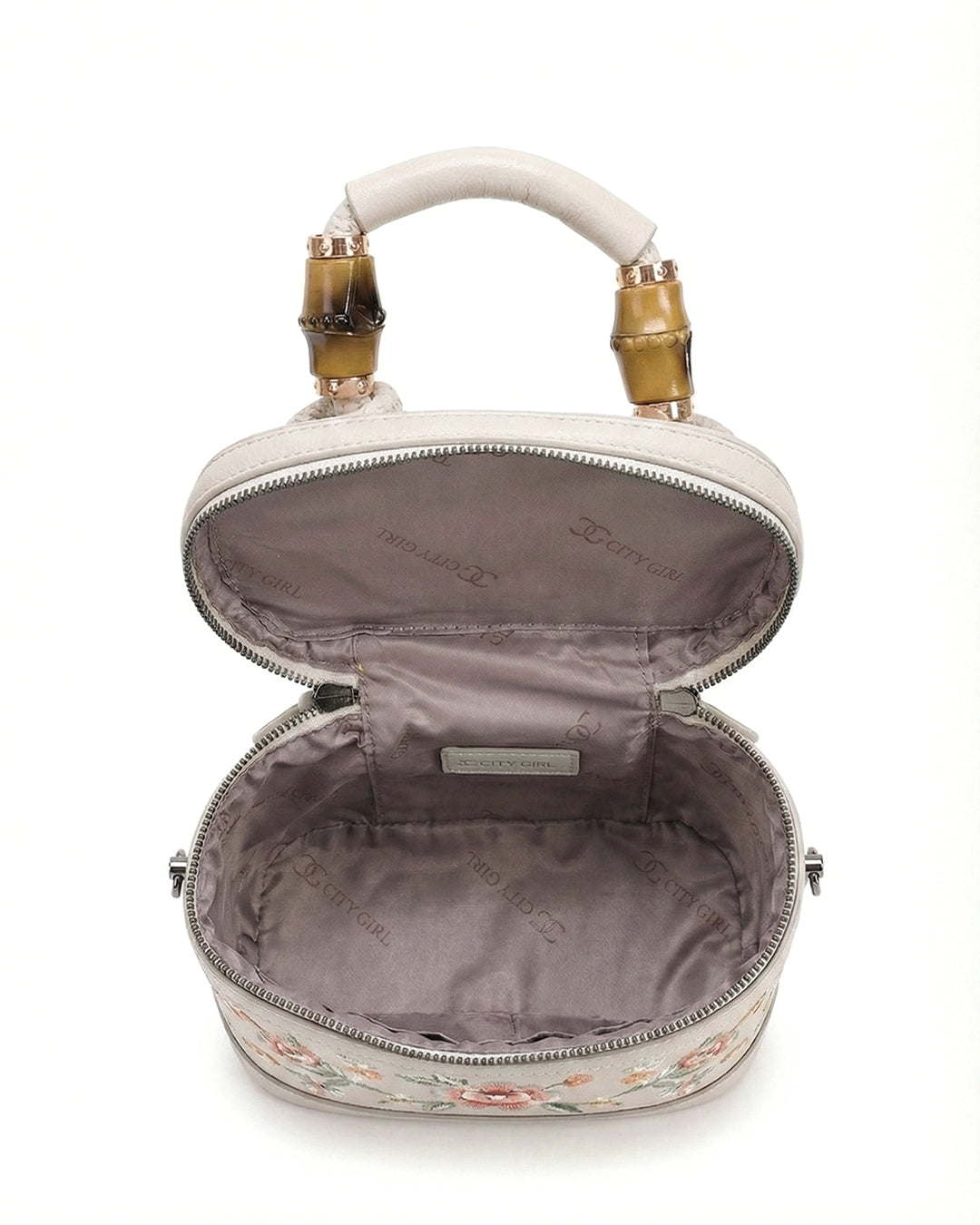 Luxe Floral Embroidered Bucket Bag