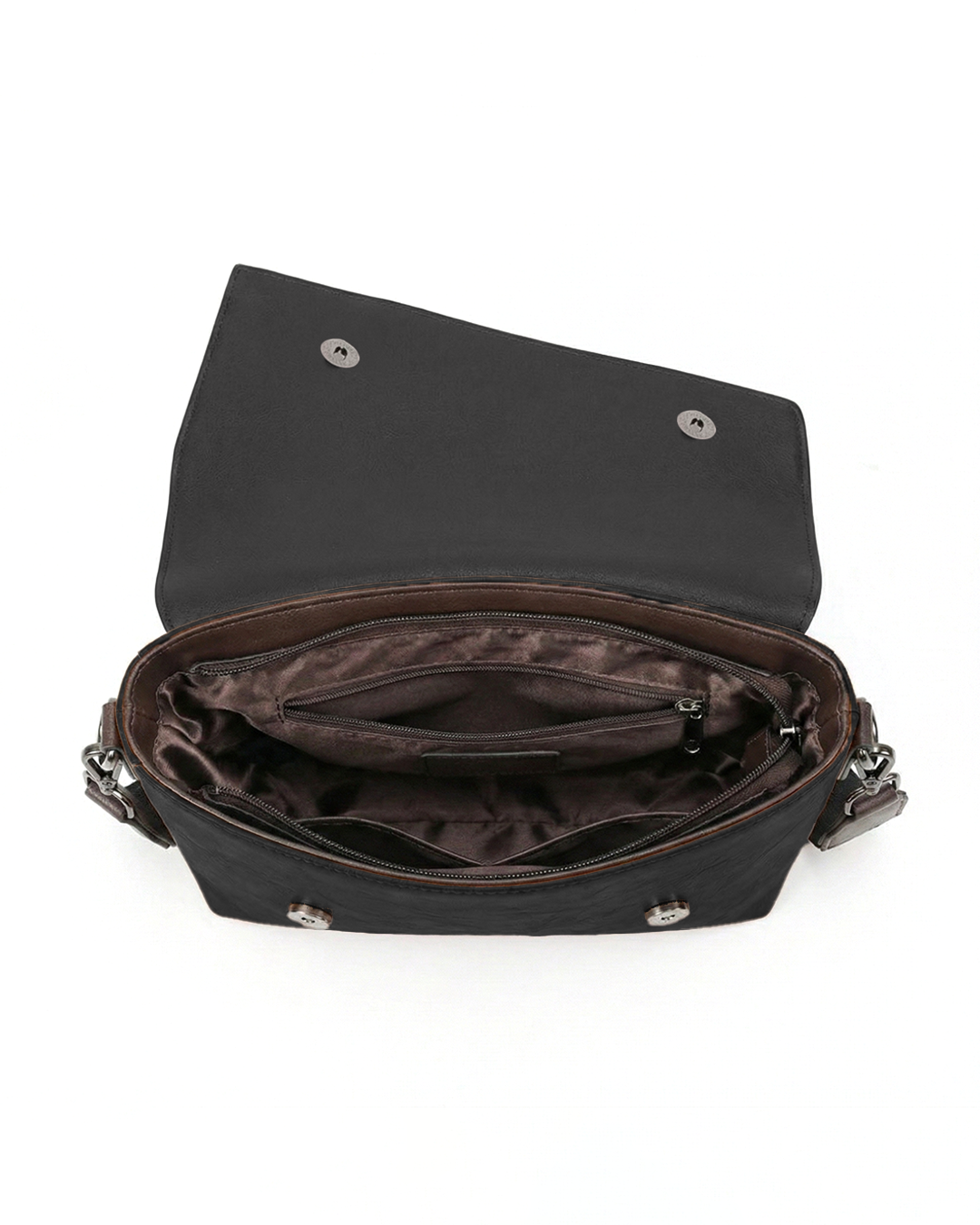 Vintage Floral Embroidered Envelope Crossbody Bag - Asymmetrical Flap