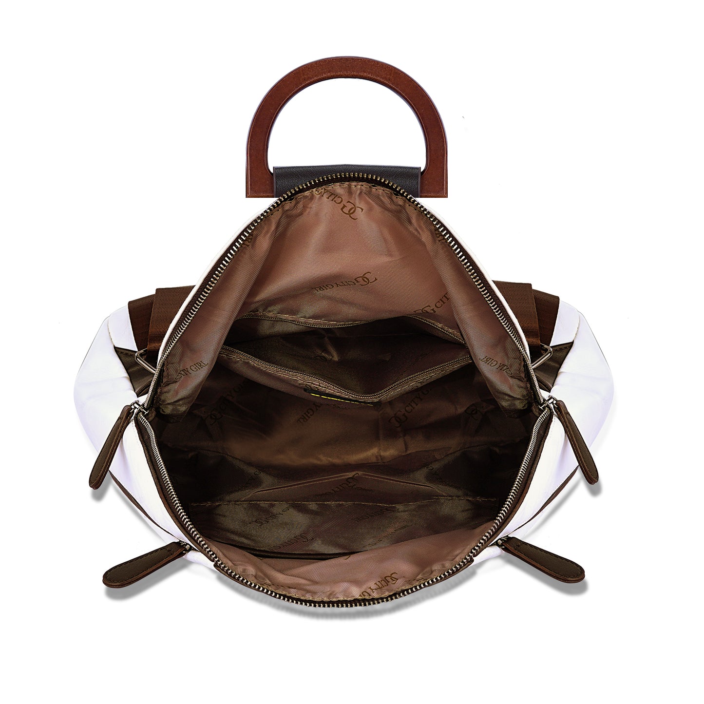 White Antique Backpack