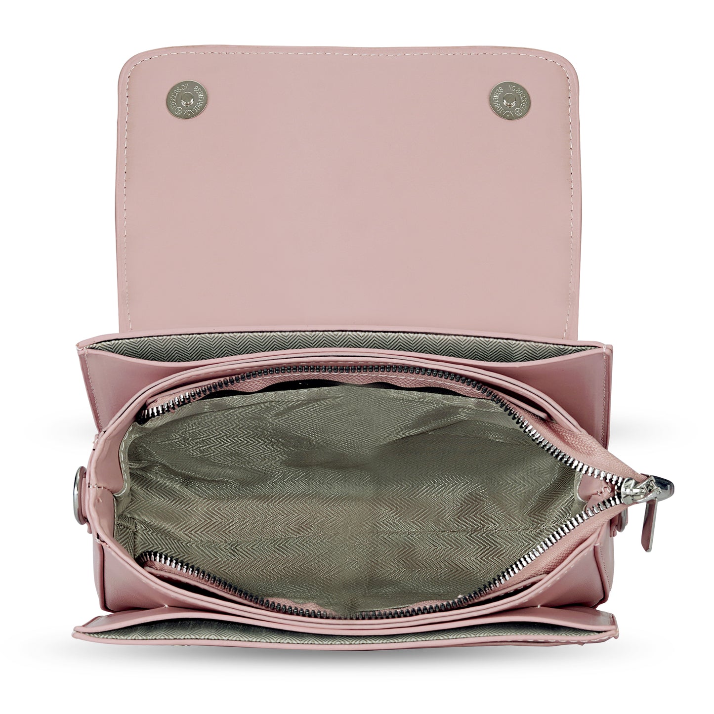 Pink Structured Satchel Bag