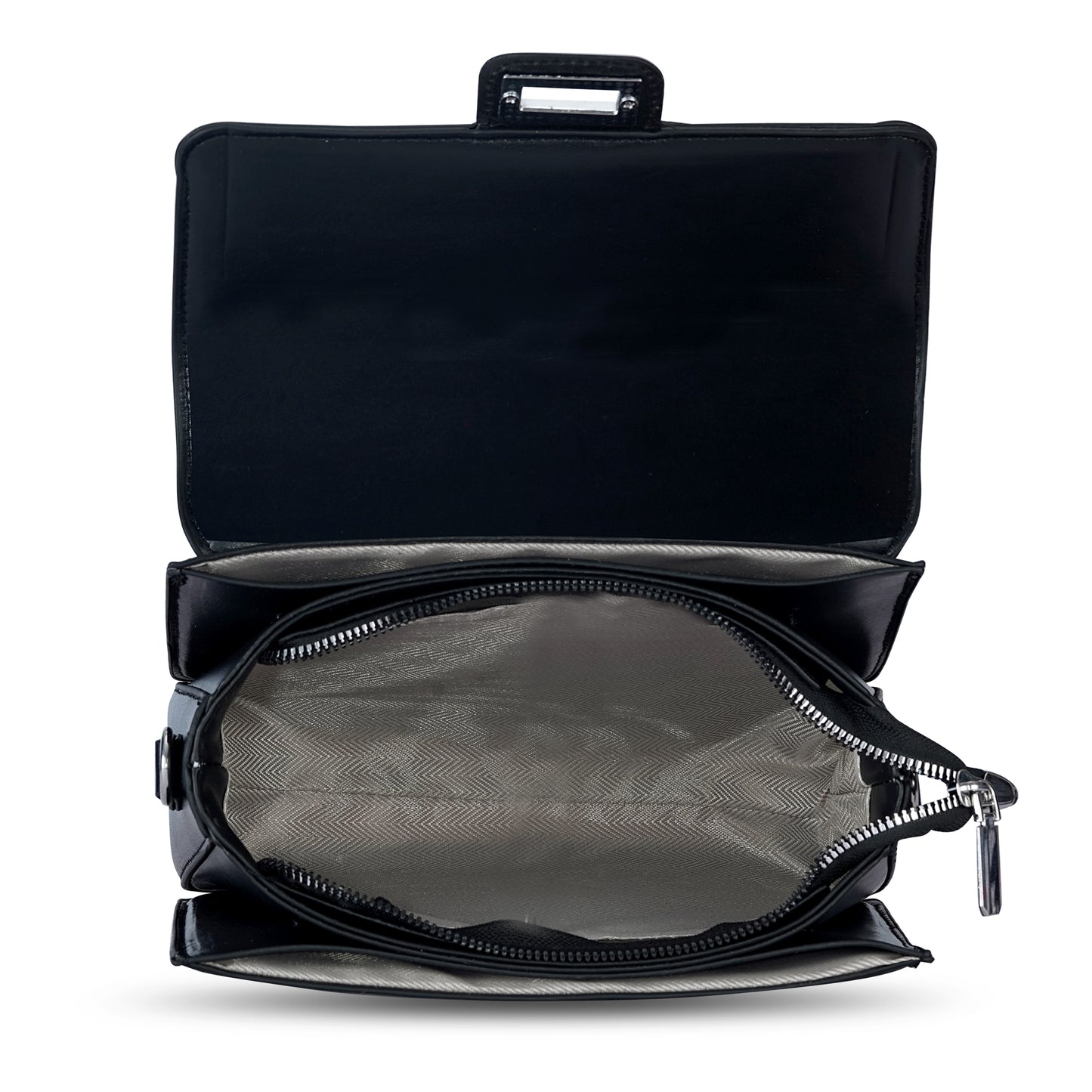 Black Colourblocked Sling Bag