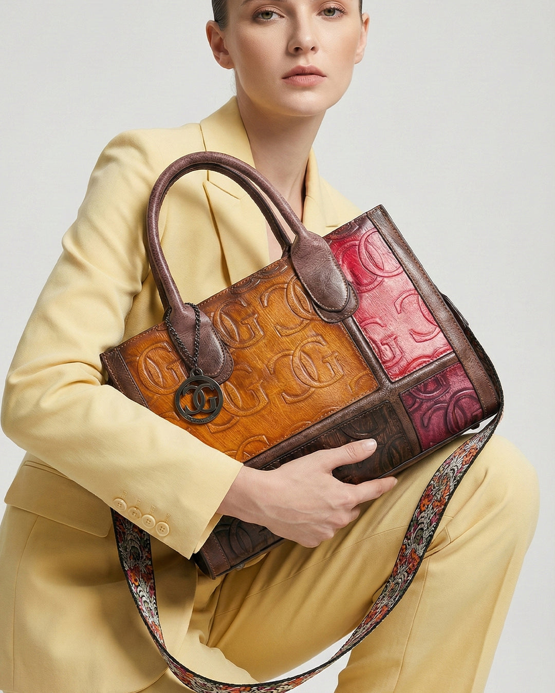 Elite Embossed CG Patchwork Bag
