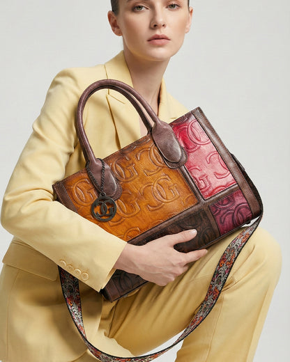 Elite Embossed CG Patchwork Bag