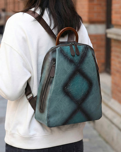 Signature Textured Embossed Artsian finish Bagpack