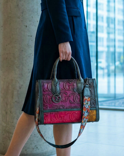 Elite Embossed CG Patchwork Bag