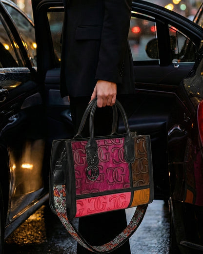 Elite Embossed CG Patchwork Bag