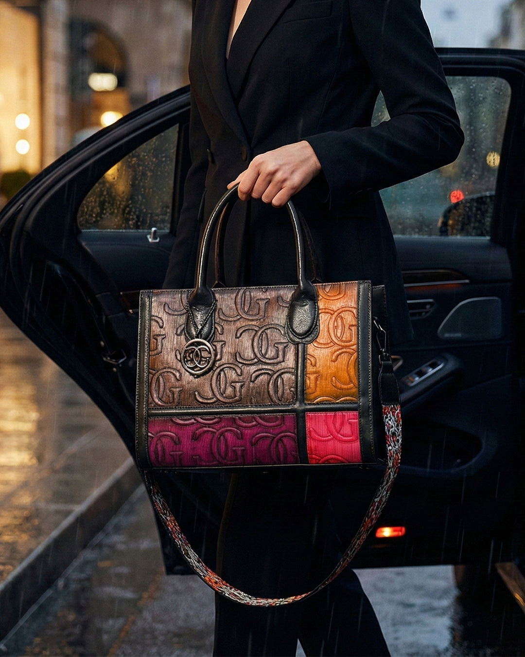 Elite Embossed CG Patchwork Bag