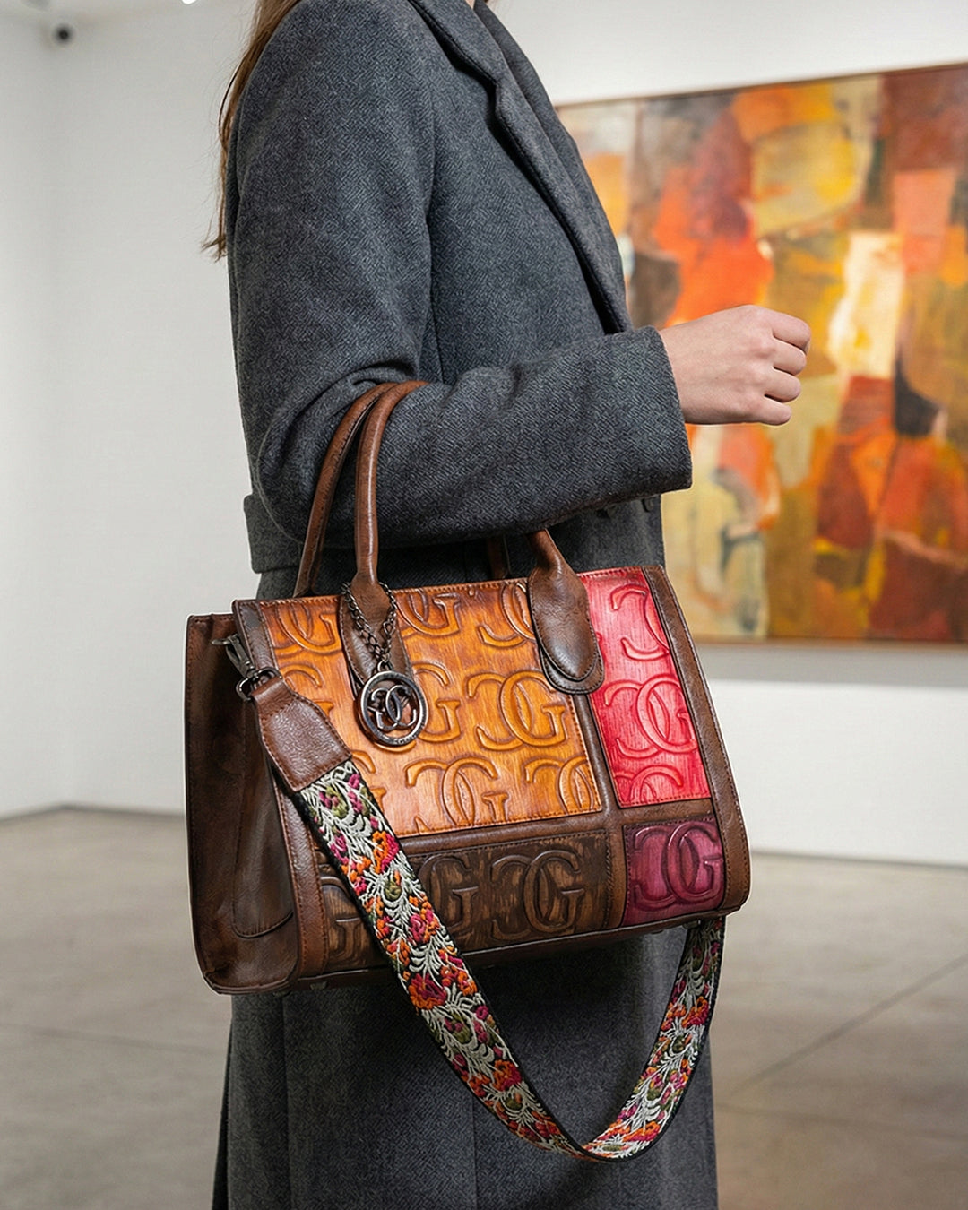 Elite Embossed CG Patchwork Bag