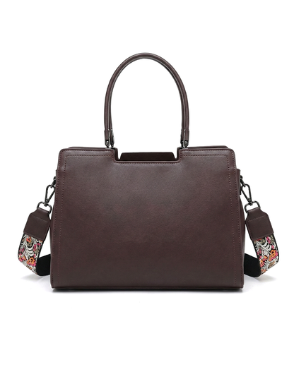 Artisanal Embroidered Aesthetic Top-Handle Bag