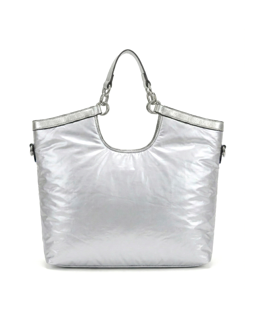 City Girls Futurist Puffer Metallic Tote