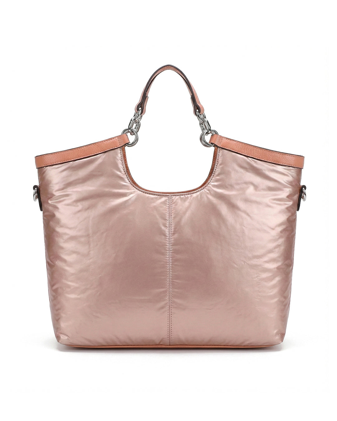 City Girls Futurist puffer Metallic Tote