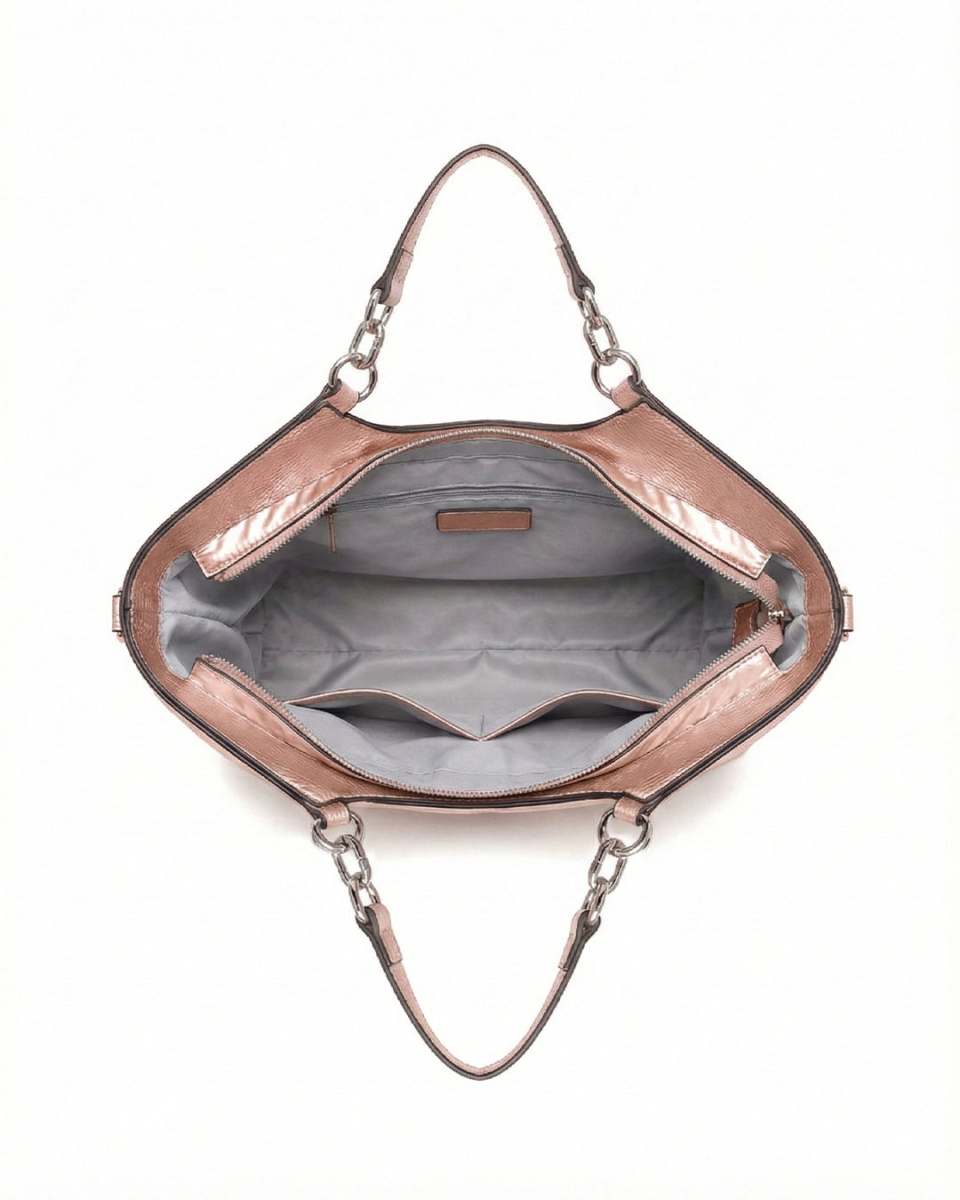 City Girls Futurist puffer Metallic Tote