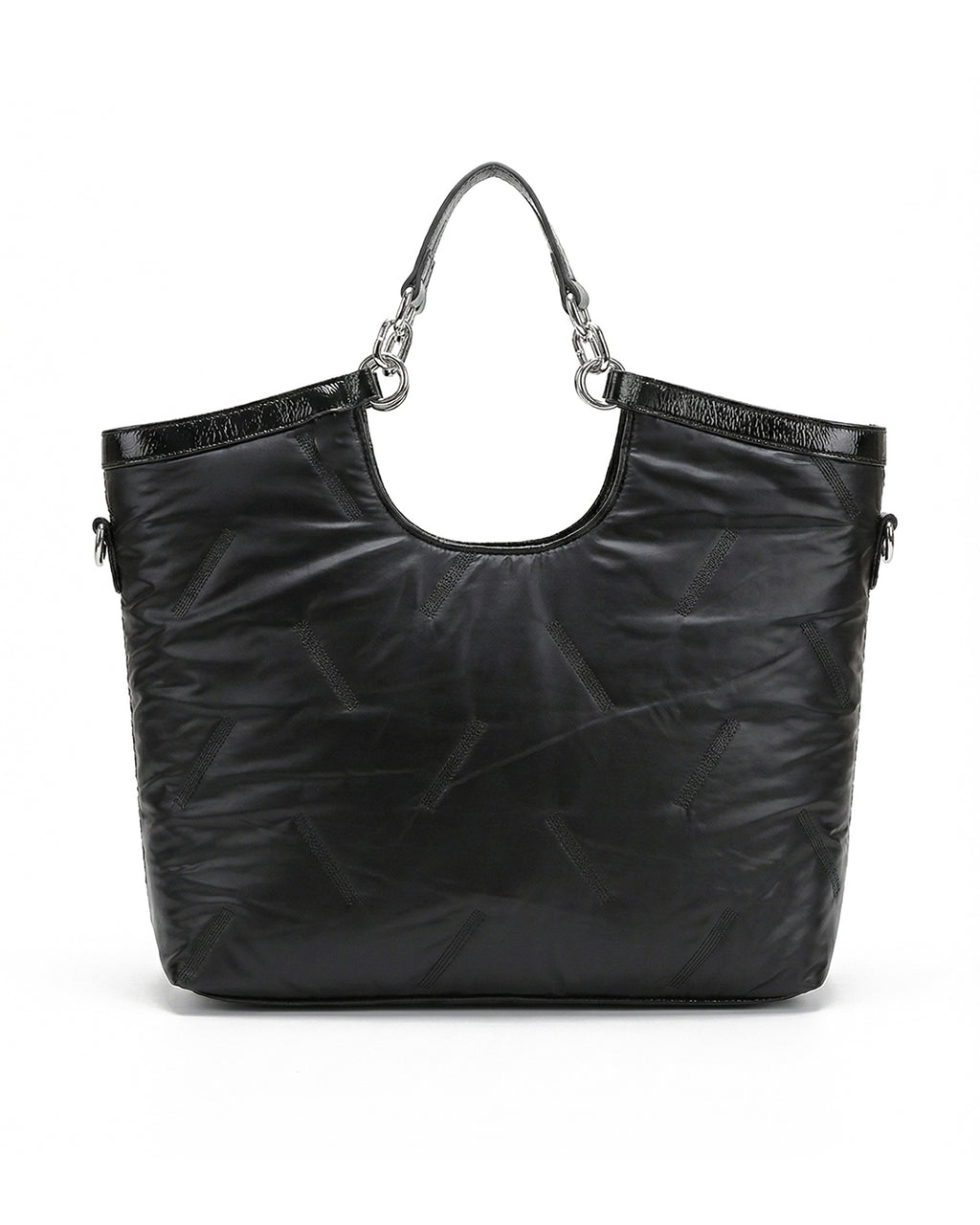 City Girls Futurist Puffer Metallic Tote