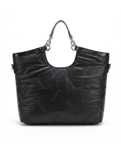 City Girls Futurist puffer Metallic Tote