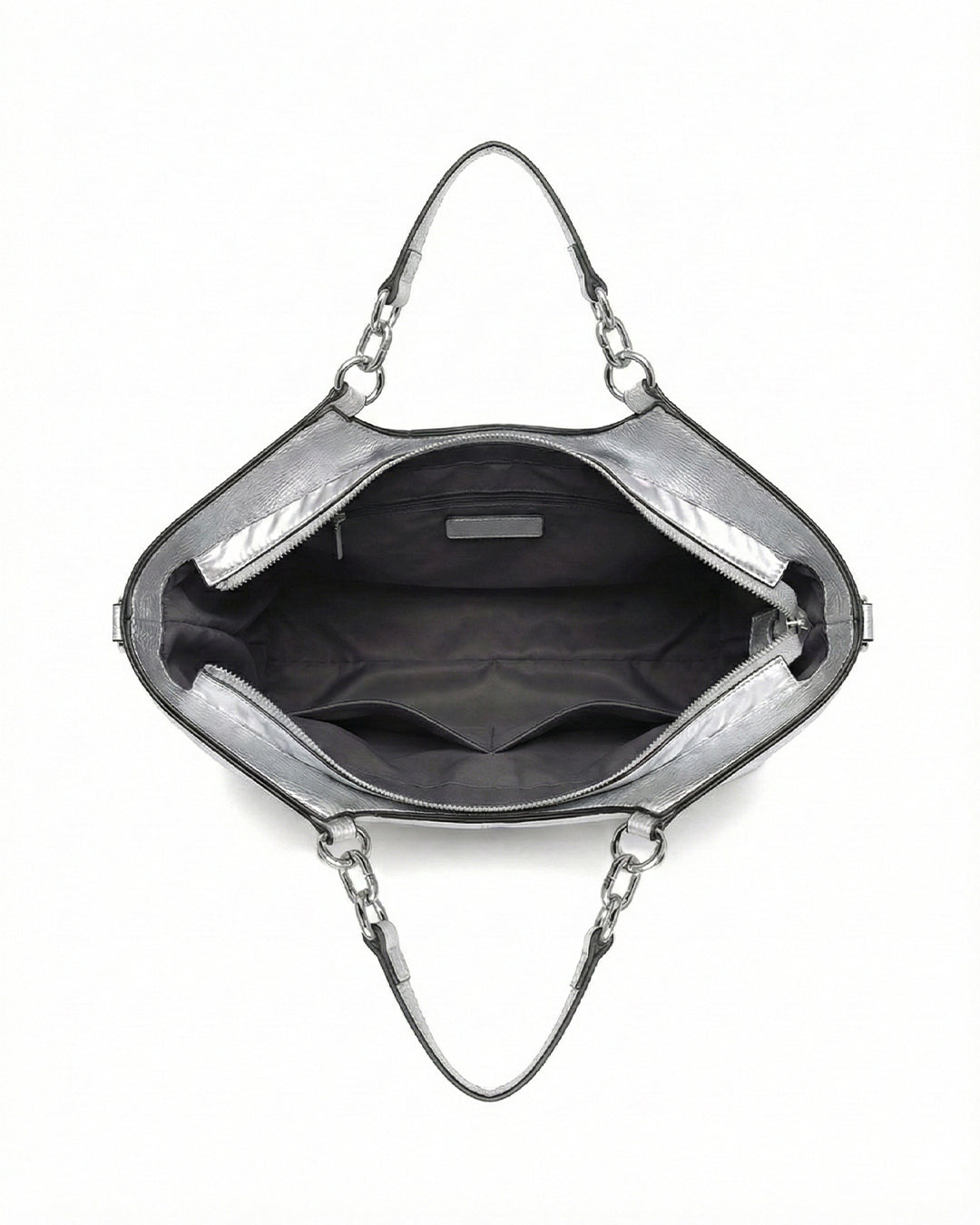 City Girls Futurist puffer Metallic Tote