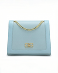 Refined Two-Texture Structured Flap Bag