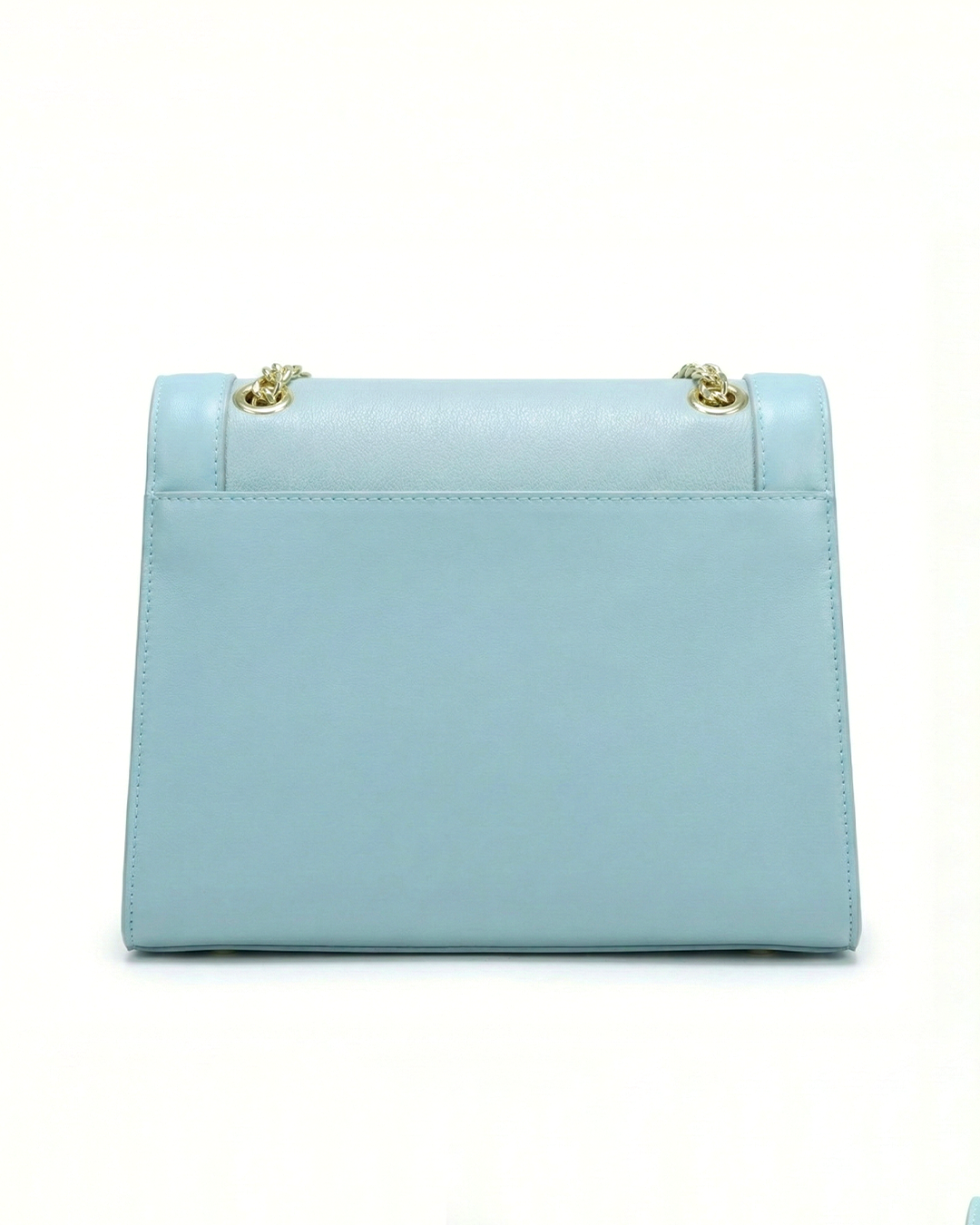 Refined Two-Texture Structured Flap Bag