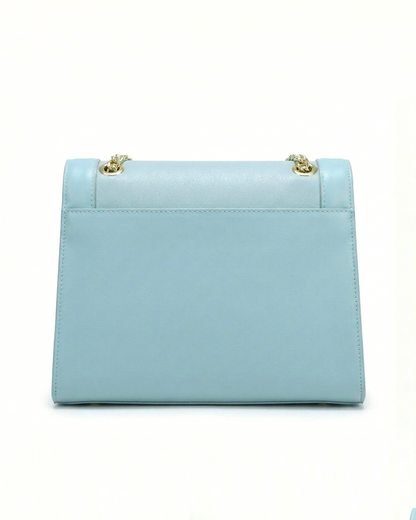 Refined Two-Texture Structured Flap Bag