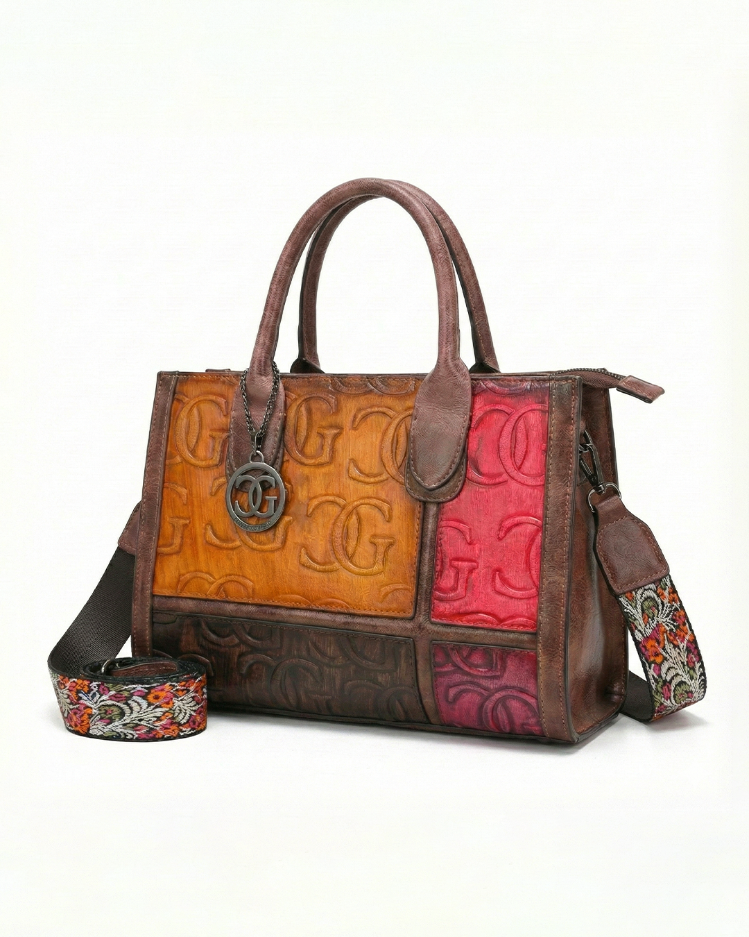 Elite Embossed CG Patchwork Bag