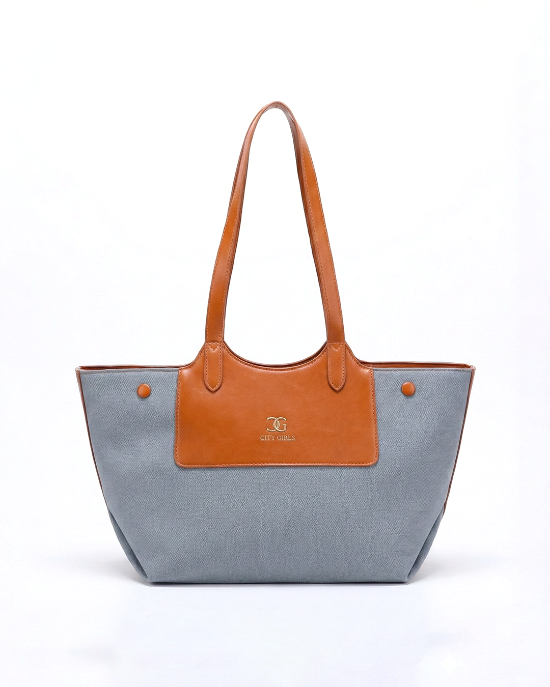 Professional Contrast Panel Tote Bag