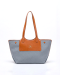 Professional Contrast Panel Tote Bag
