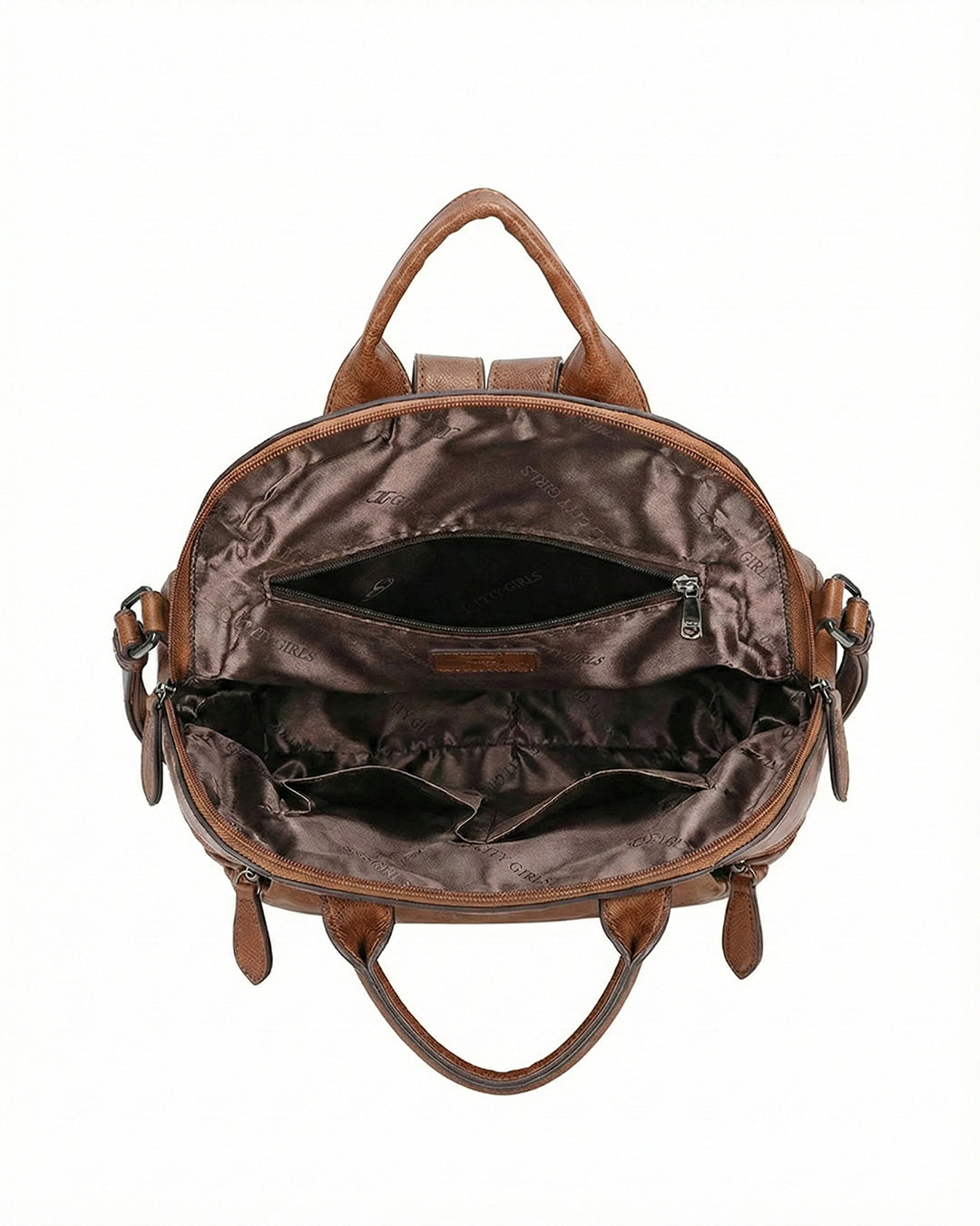 Embossed Rose Textured Luxury Backpack