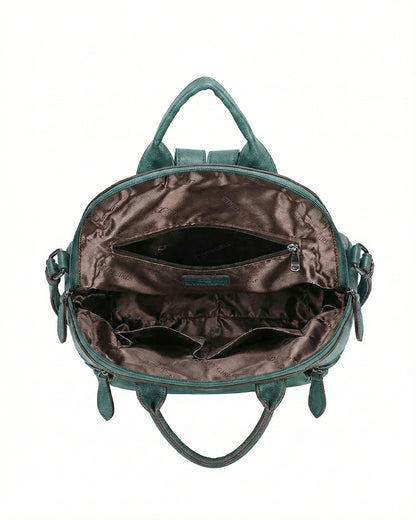 Embossed Rose Textured Luxury Backpack