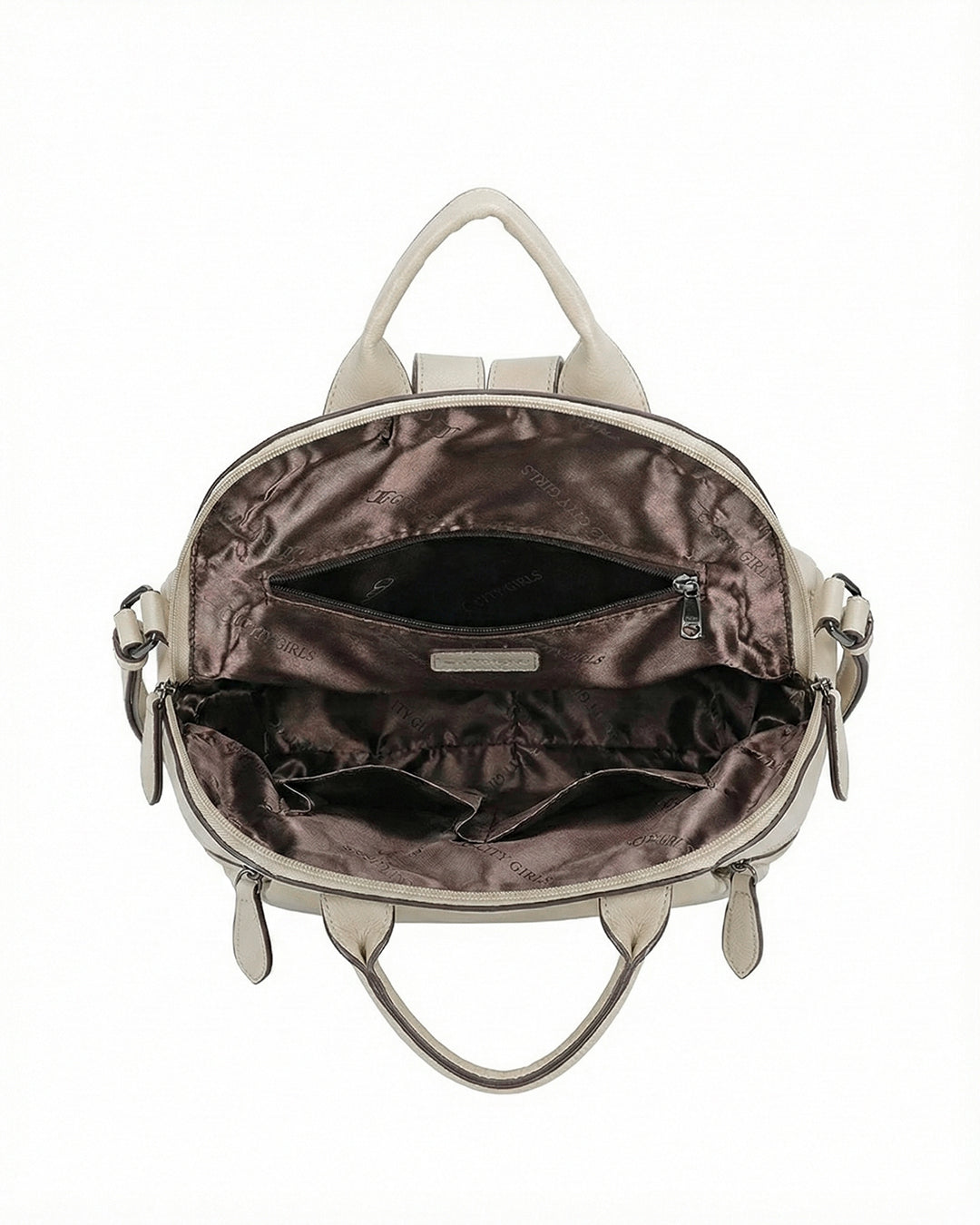 Embossed Rose Textured Luxury Backpack