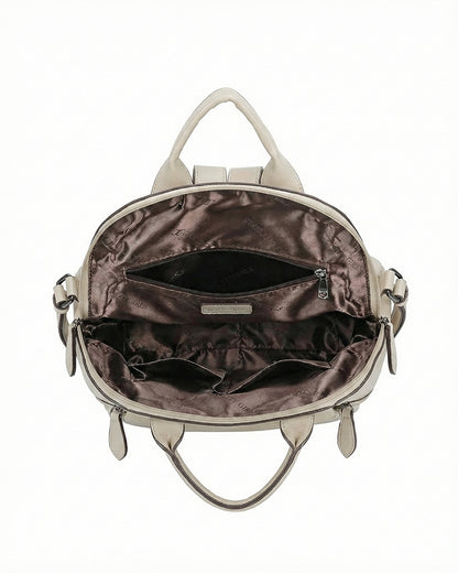 Embossed Rose Textured Luxury Backpack