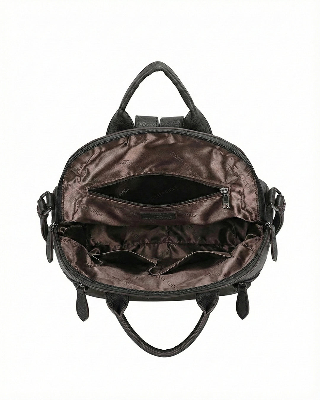 Embossed Rose Textured Luxury Backpack