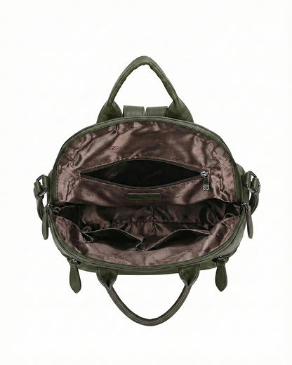 Embossed Rose Textured Luxury Backpack