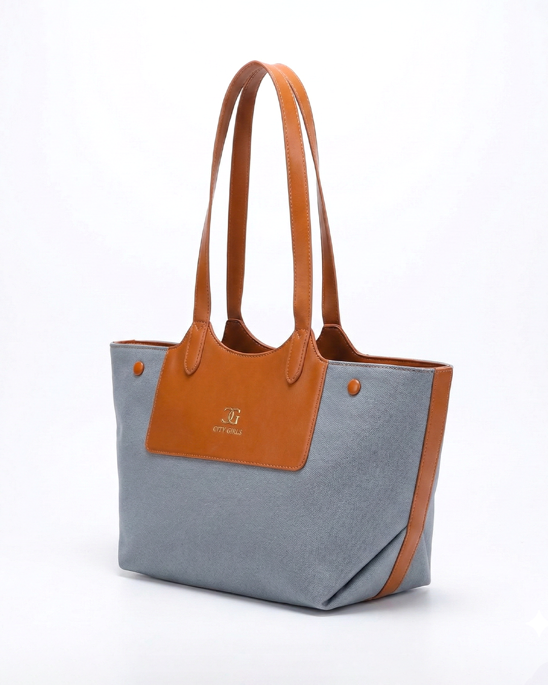 Professional Contrast Panel Tote Bag