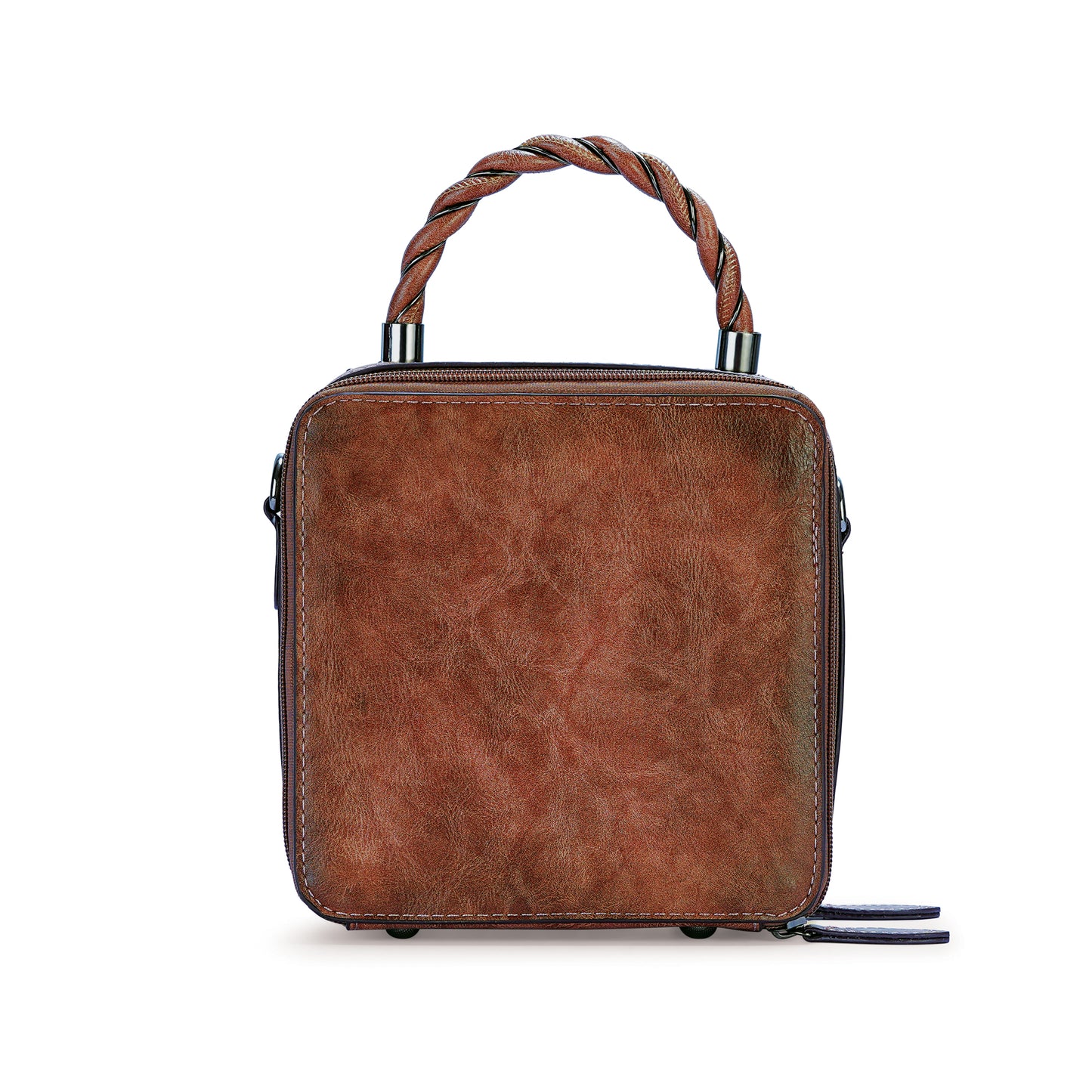 Tan Antique Satchel Bag