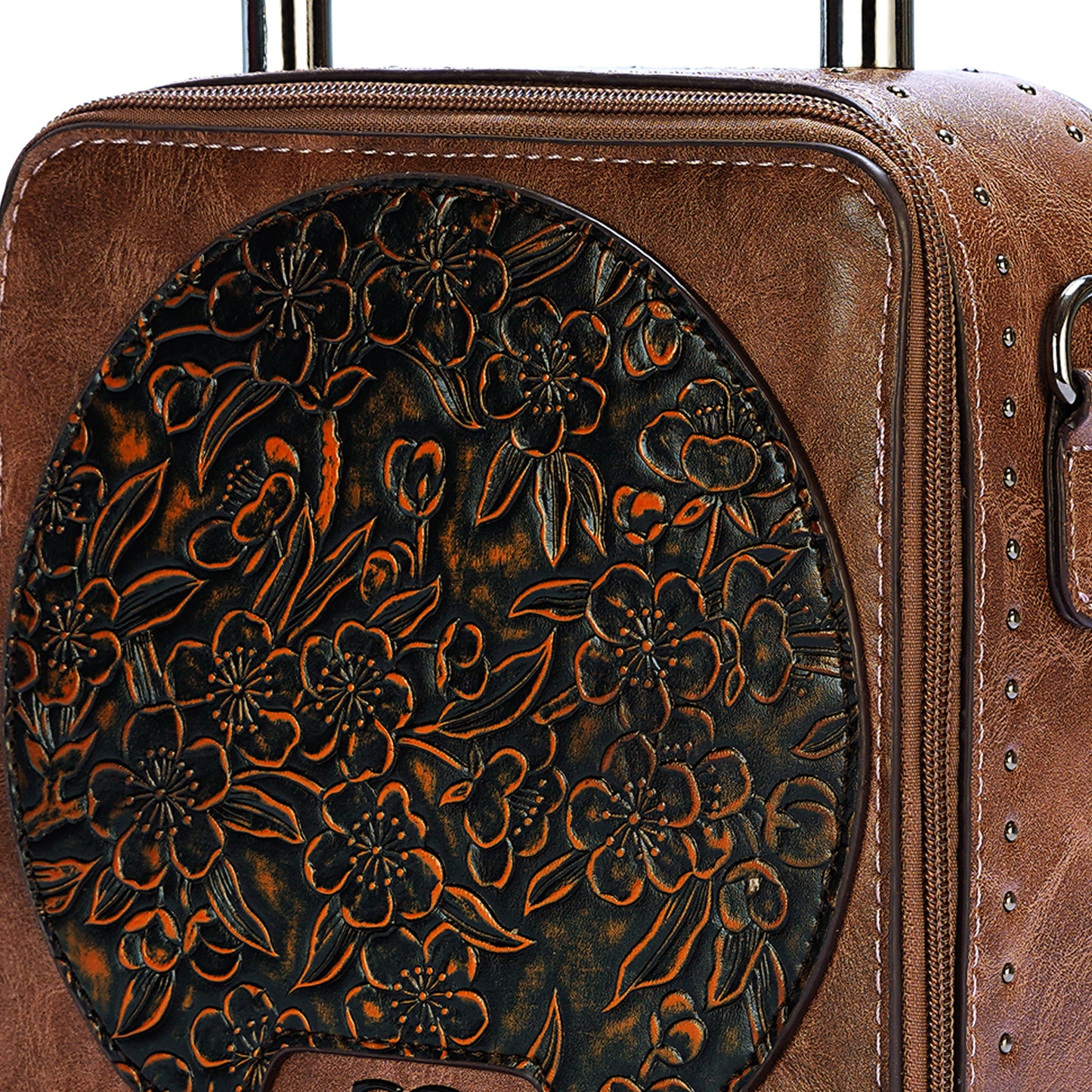Tan Antique Satchel Bag