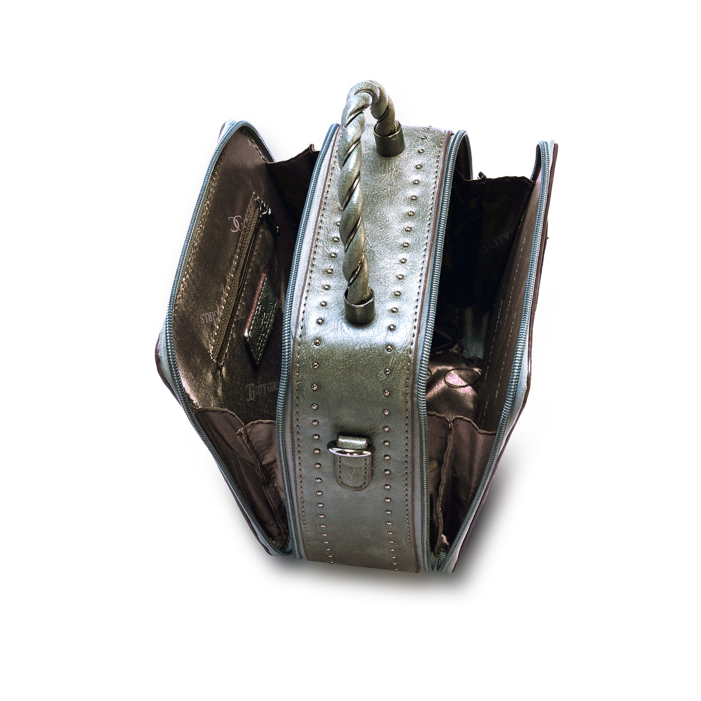 Grey Antique Satchel Bag