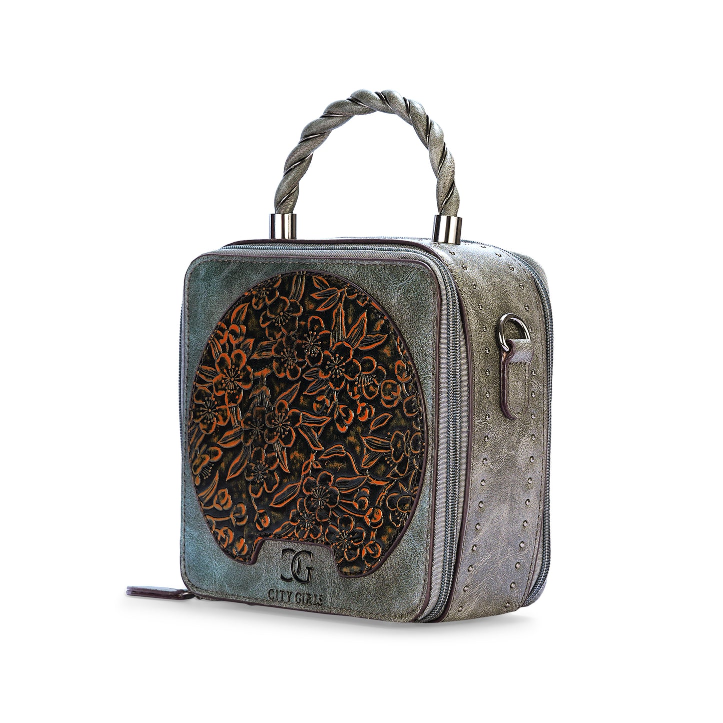 Grey Antique Satchel Bag