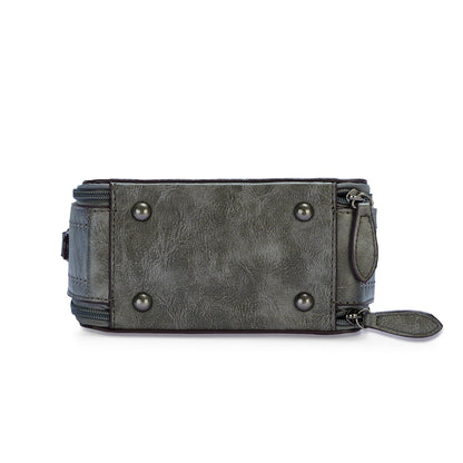 Grey Antique Satchel Bag