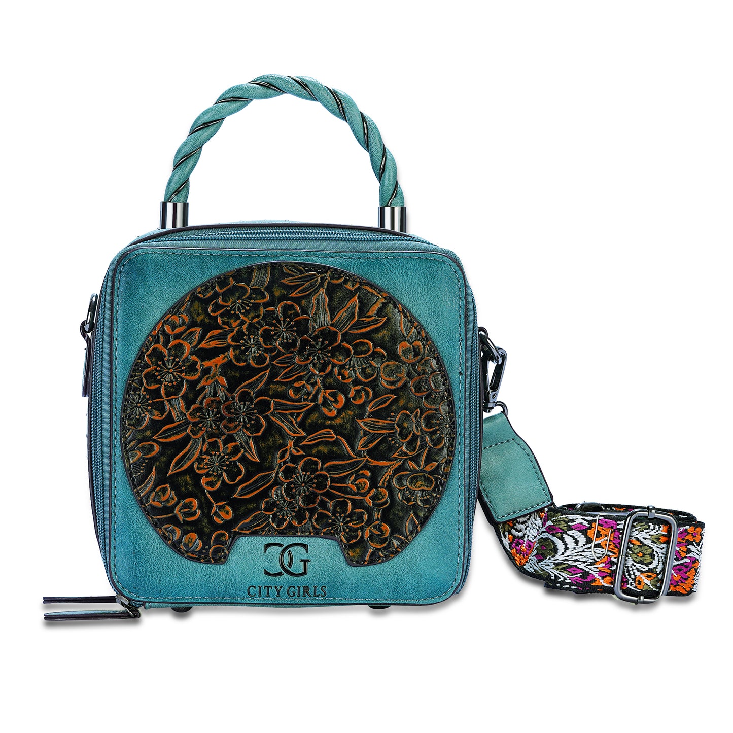 Blue Antique Satchel Bag