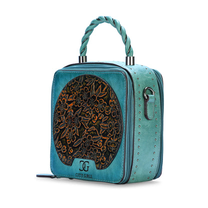 Blue Antique Satchel Bag