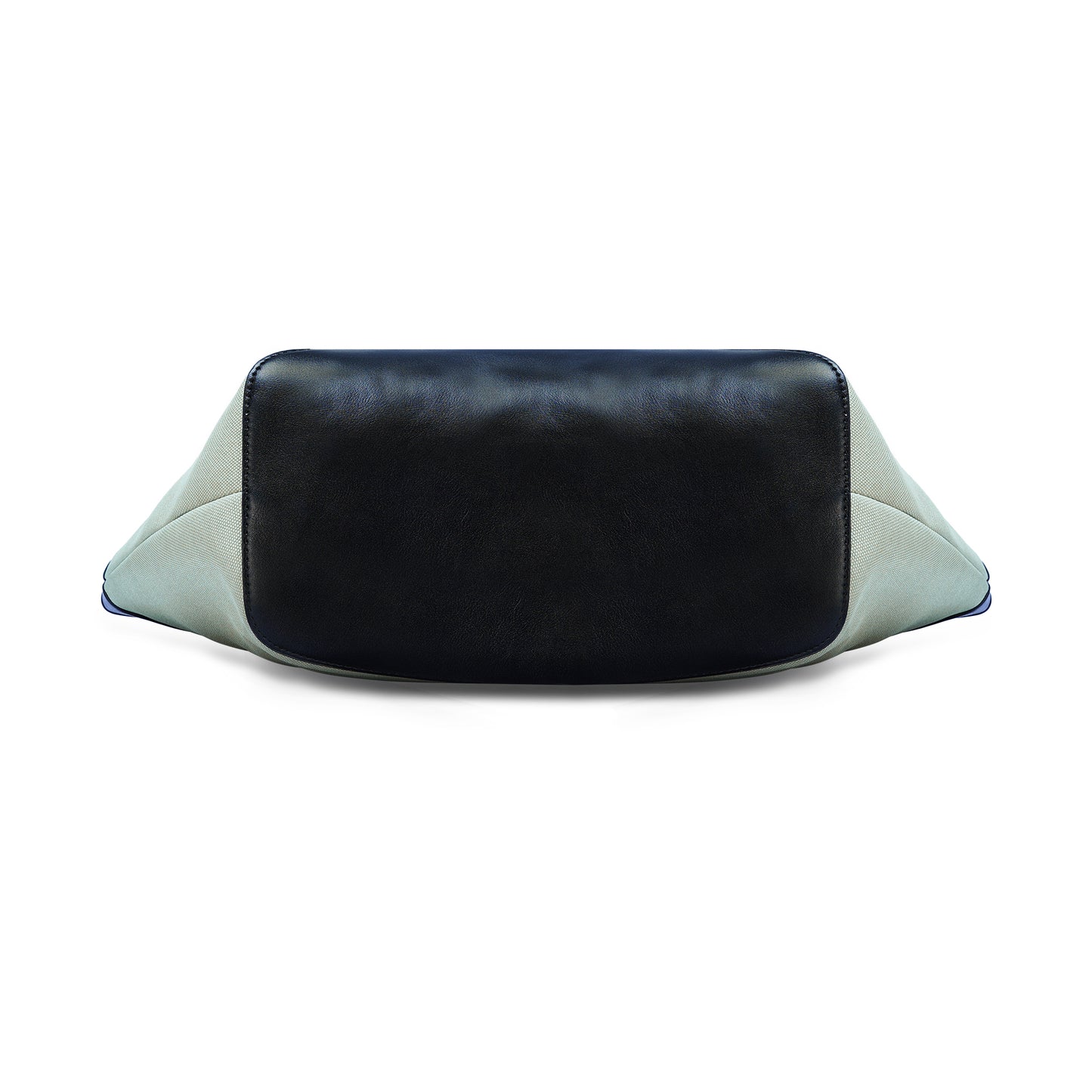 Green & Black Colourblocked Tote Bag