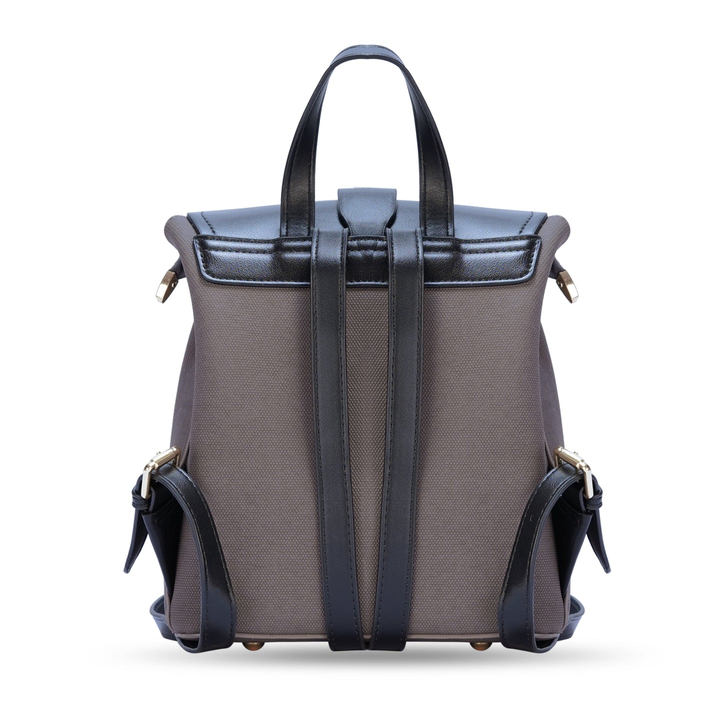 Black & Grey Colourblocked Backpack