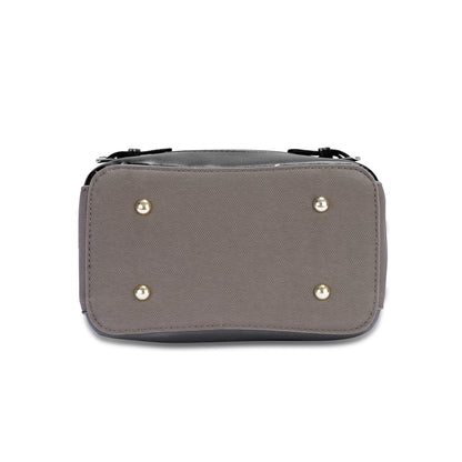 Black & Grey Colourblocked Backpack