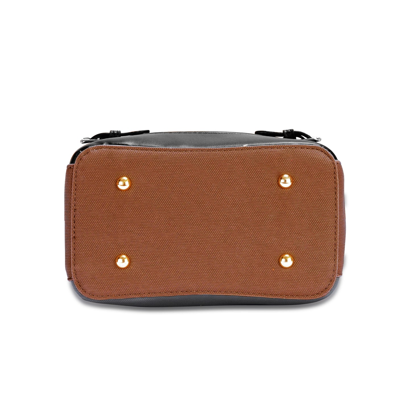 Black & Brown Colourblocked Backpack