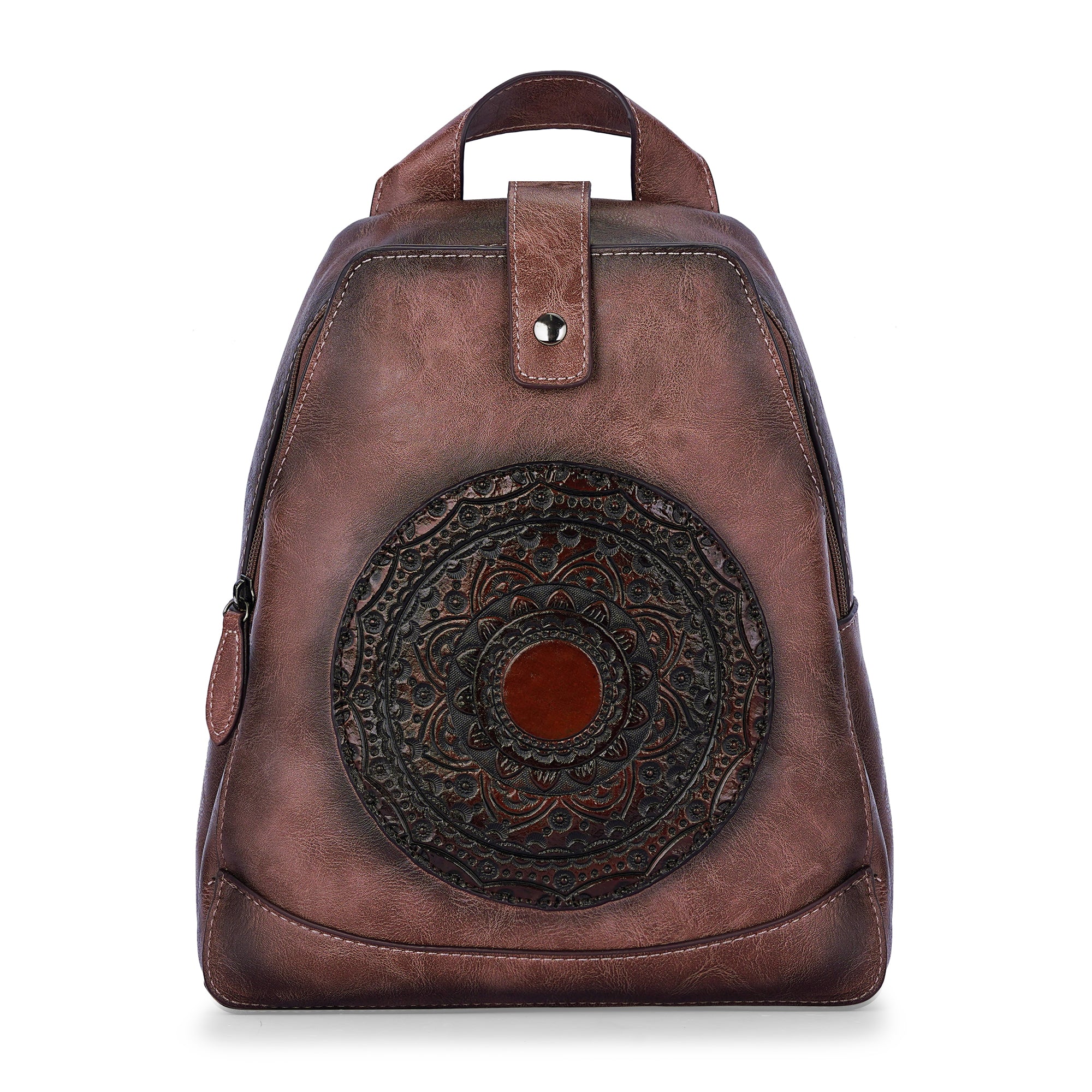 Beige Antique Backpack