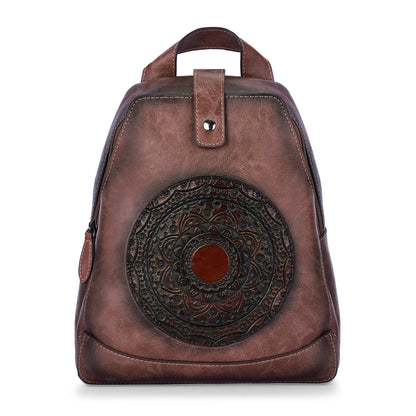 Beige Antique Backpack