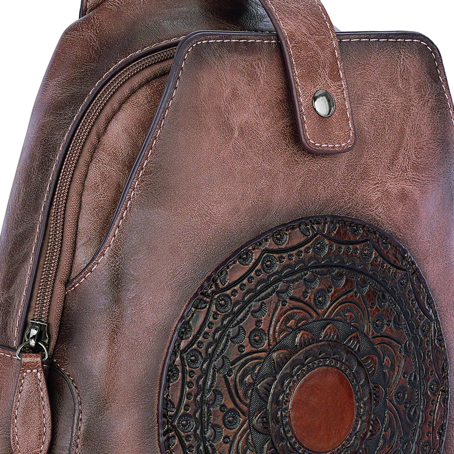 Beige Antique Backpack