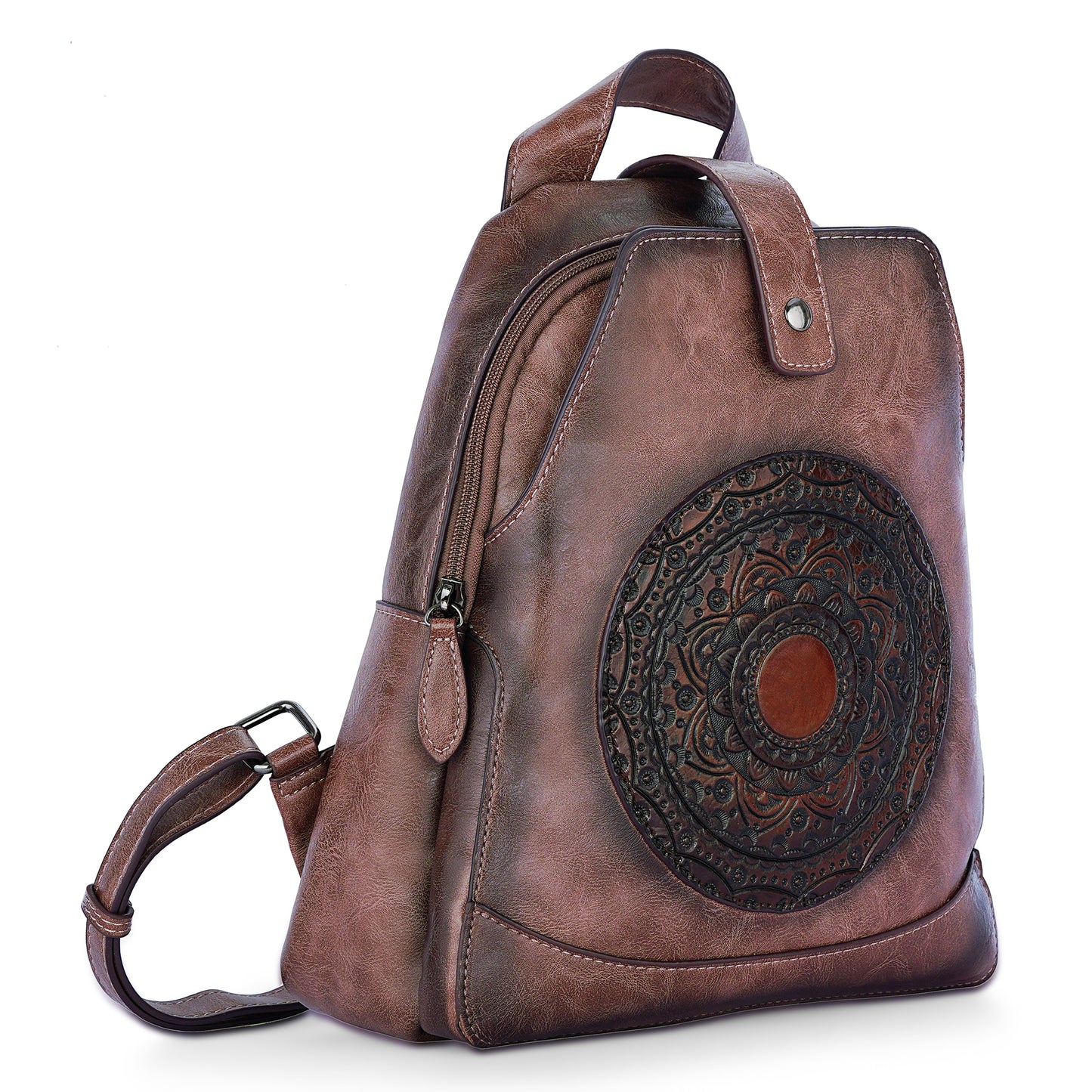 Beige Antique Backpack