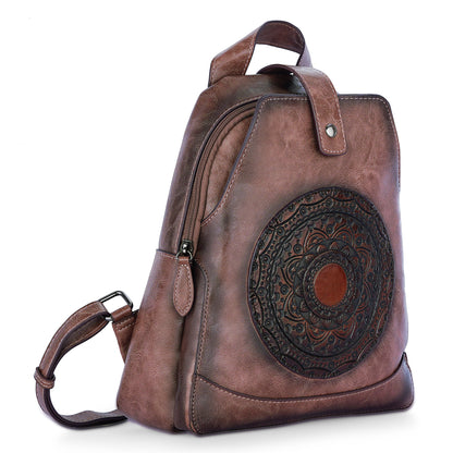 Beige Antique Backpack