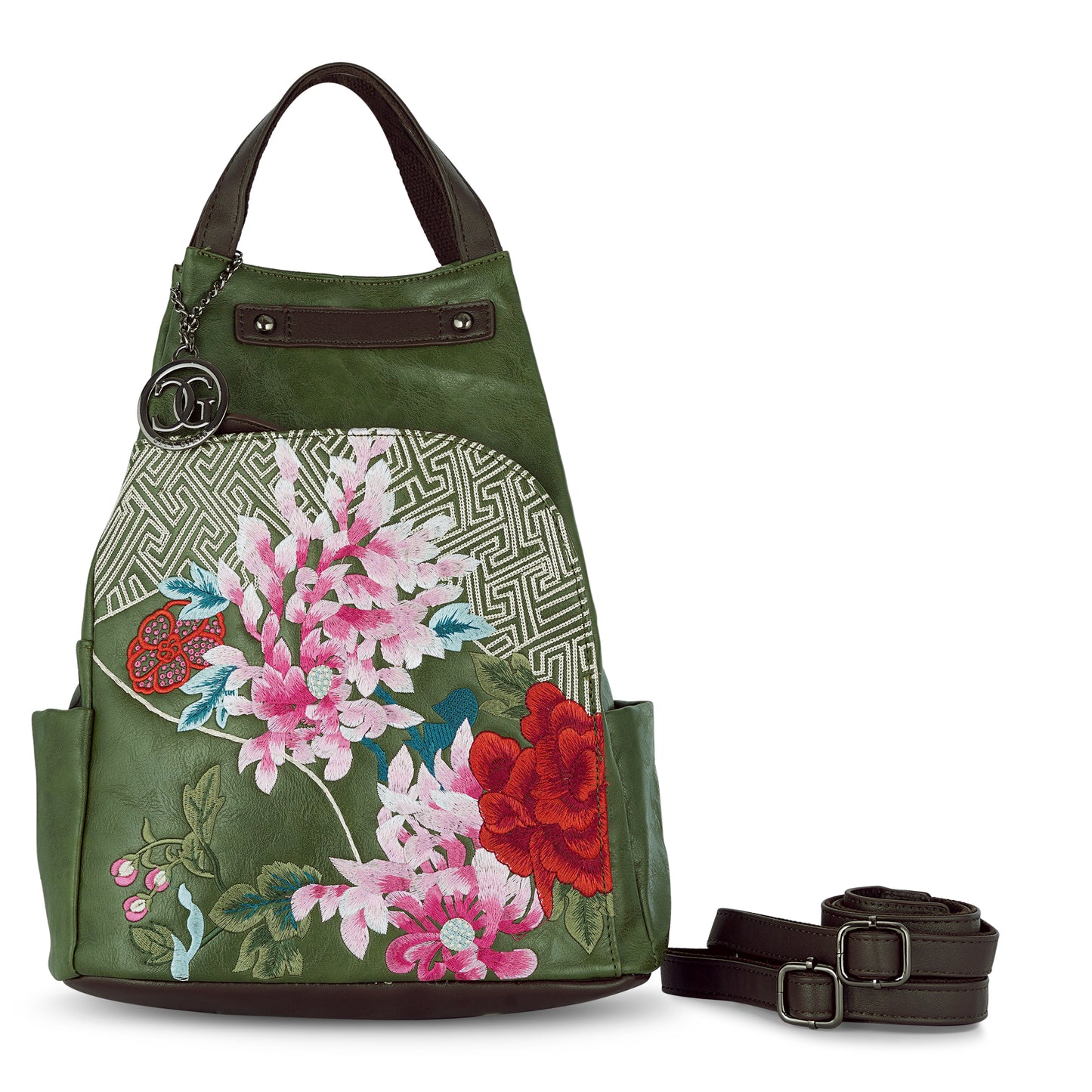 Green Antique Backpack Urban